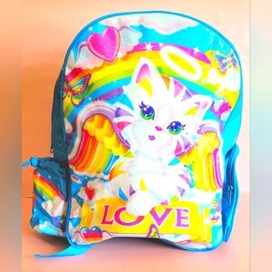 NEW W/Tags Y2K Lisa Frank Lg. Backpack Chrissy The Angel Cat LOVE Bag